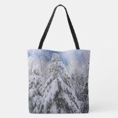 Snowy Trees Tote Bag (Achterkant)