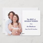 Snowy Trees van Montana Fotosjabloon Feestdagenkaart (Achterkant)