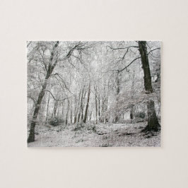 Snowy Trees - Winter Woodland Snowscene - Legpuzzel