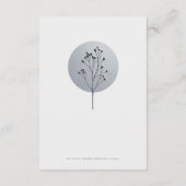 Snowy twig bruiloft details kaart (Achterkant)