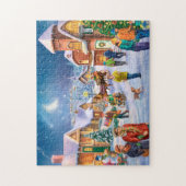 Snowy-vakantiestad Legpuzzel (Verticaal)