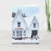 Snowy Vermont Folded Wenskaart Kaart (Voorkant)