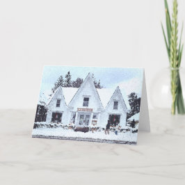 Snowy Vermont Holiday Kaart
