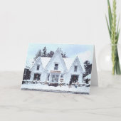 Snowy Vermont Holiday Kaart (Voorkant)