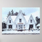 Snowy Vermont Holiday Poster (Voorkant)