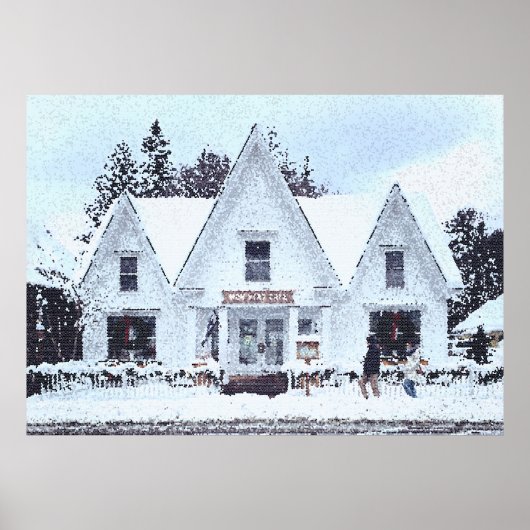 Snowy Vermont Holiday Poster (Voorkant)