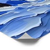 Snowy Village bij nacht Poster (Hoek)