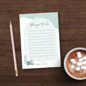 Snowy Village , gepersonaliseerd om List te maken Post-it® Notes