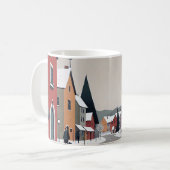 Snowy village, ingericht voor de kerst - Koffie Mo Koffiemok (Voorkant links)