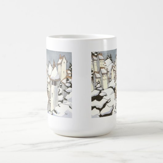 Snowy Village Kerstmis Mok (Center)