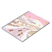 Snowy Village & Kids Personalized Notitieboek (Linkerzijde)