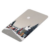 Snowy village, met kerst - Magnet Magneet (Linkerzijde)