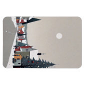 Snowy village, met kerst - Magnet Magneet (Horizontaal)