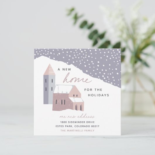 Snowy Village | Nieuw startpunt voor de Feestdagen Aankondiging (Staand voorkant)