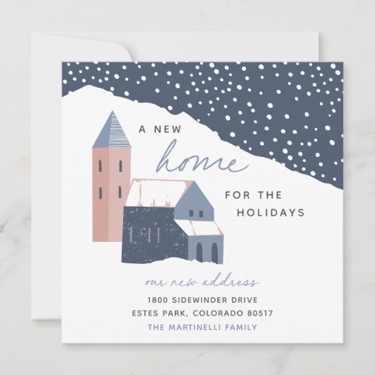 Snowy Village | Nieuw startpunt voor de Feestdagen Aankondiging (Voorkant)