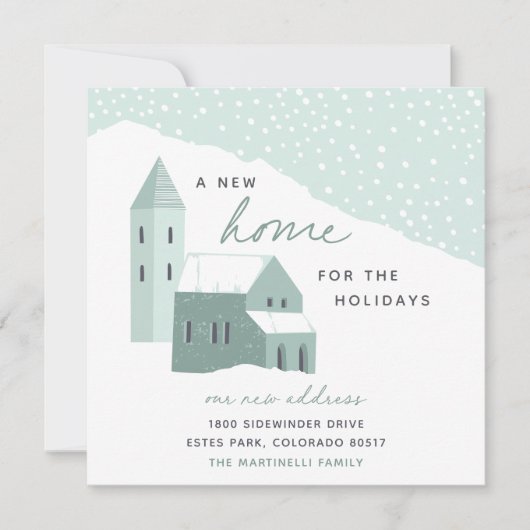 Snowy Village | Nieuw startpunt voor de Feestdagen Aankondiging (Voorkant)