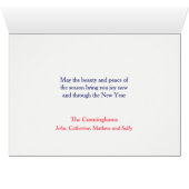 Snowy Village uit West Virginia met kerstkaart (Binenzijde Horizontaal (Onderkant))