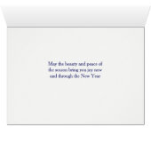 Snowy Village uit Wyoming kerstKaart (Binenzijde Horizontaal (Onderkant))