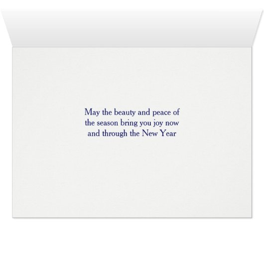 Snowy Village uit Wyoming kerstKaart (Binenzijde Horizontaal (Onderkant))