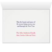 Snowy Village van Colorado-kerstkaart (Binenzijde Horizontaal (Onderkant))