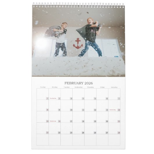 Snowy Village Winter Scene - kerstfoto Kalender (Feb 2026)