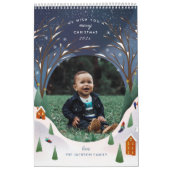 Snowy Village Winter Scene - kerstfoto Kalender (Hoes)