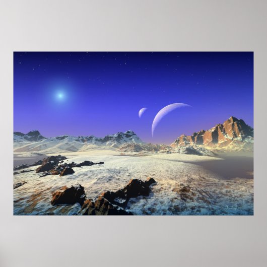 Snowy vista poster (Voorkant)