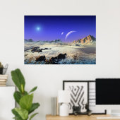 Snowy vista poster (Thuiskantoor)