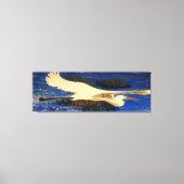 Snowy white egret "estuary" canvas afdruk (Voorkant)