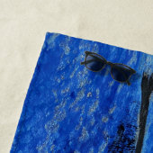 Snowy white egret strandlaken (In situ)