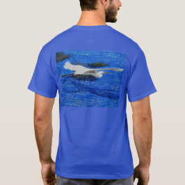 Snowy white egret t-shirt