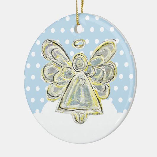 Snowy White Kerstmis Angel Ornament (Links)