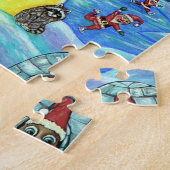 Snowy White Kerstmis Big Eye Doll Deer Elves Cute Legpuzzel (Zijkant)