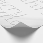 Snowy White Merry kerstwrapping paper Cadeaupapier (Hoek)