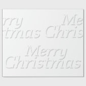 Snowy White Merry kerstwrapping paper Cadeaupapier (Vlak)