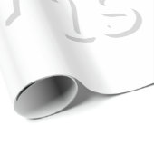 Snowy White Merry kerstwrapping paper Cadeaupapier (Rol Hoek)