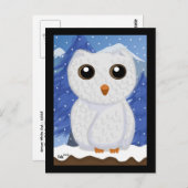 Snowy White Owl Briefkaart (Voorkant / Achterkant)