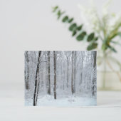 Snowy White Poplar Forest Briefkaart (Staand voorkant)