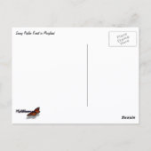 Snowy White Poplar Forest Briefkaart (Achterkant)