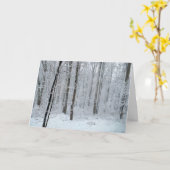 Snowy White Poplar Forest Kaart (Gele Bloem)