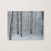 Snowy White Poplar Forest Legpuzzel (Horizontaal)
