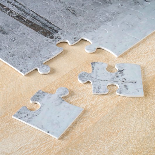 Snowy White Poplar Forest Legpuzzel (Zijkant)