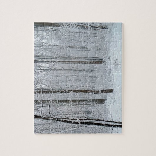 Snowy White Poplar Forest Legpuzzel (Verticaal)