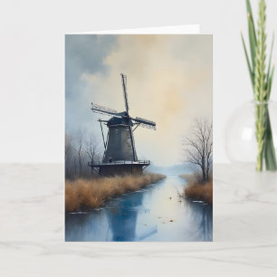 Snowy Windmill beroemd gemaakt door The Frozen Wat Kaart