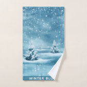SNOWY WINTER BLUES HANDDOEK (Handdoek)
