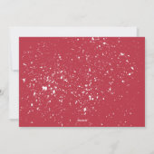 Snowy Winter Botanical Merry 2 Foto Feestdagenkaart (Achterkant)