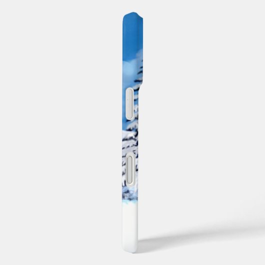 Snowy Winter Bright Apple iPhone Case (Achterkant / Rechts)