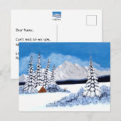 Snowy Winter Bright Briefkaart (Voorkant / Achterkant)