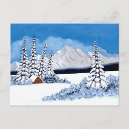 Snowy Winter Bright Briefkaart