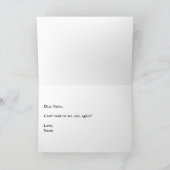 Snowy Winter Bright Folded Wenskaart Bedankkaart (Binnen)